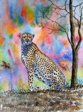  farben Ölgemälde - Cheetah Farben afrikanisch